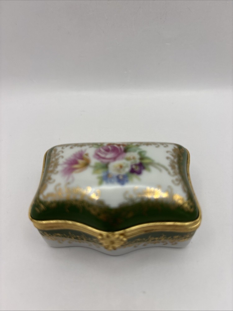Vintage French Porcelain Ring/Trinket Box by Limoges