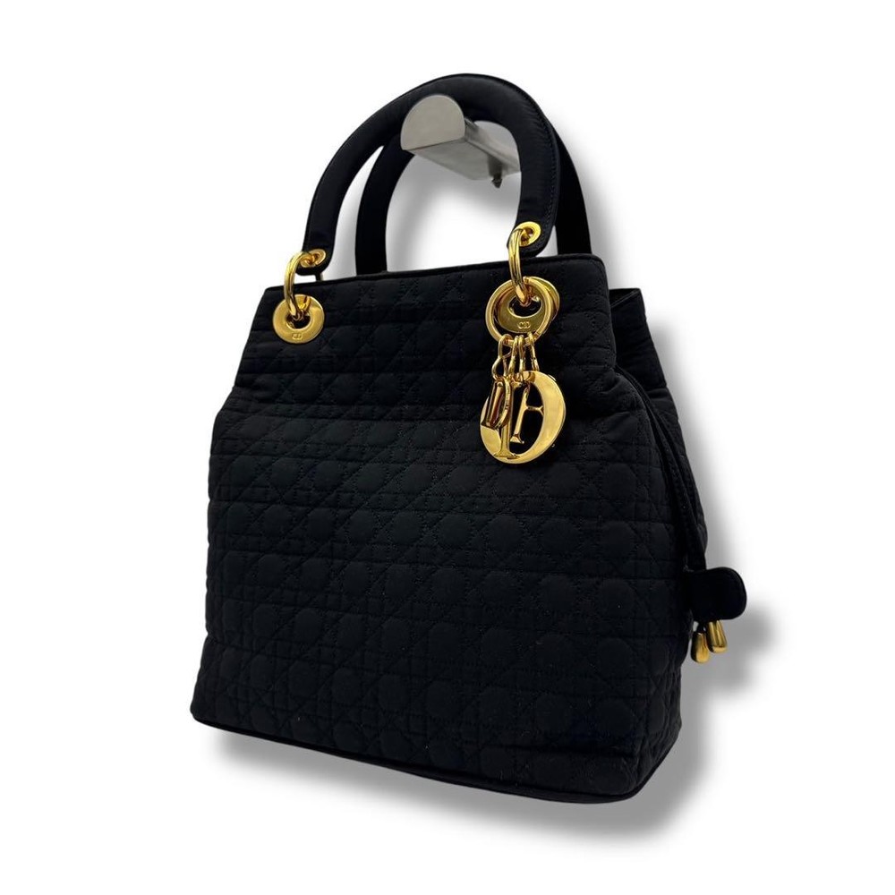 Dior Lady Cannage Quilted Leather Tote Designer Handbag