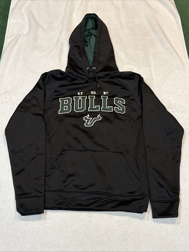 SWEET U of South Florida Bulls Adult Sz Sm Black Colosseum Hoodie, NEW&NICE!