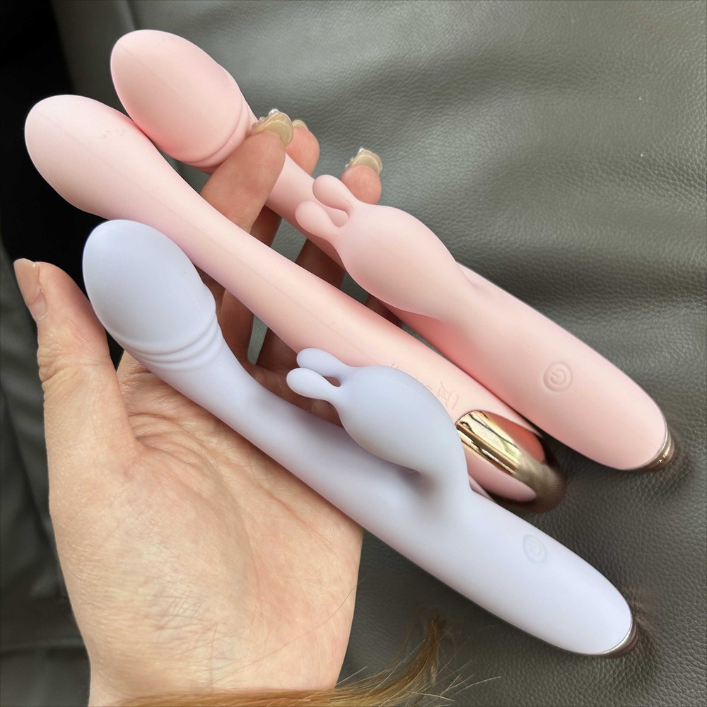 Rabbit Vibrator with Clit Stimulator G-Spot and Anal Plug for Women