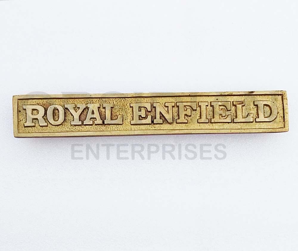 Customize New RE Front Brass Name Plate for Royal Enfield Motorcycle 350 500