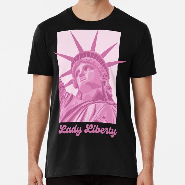 Lady Liberty USA Spirit Short Sleeve Shirt for Men Women S-5XL