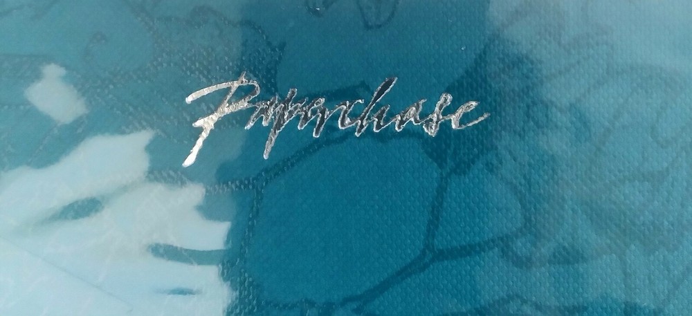 Paperchase Writing Set With Beautiful Holder Teal Leaves New