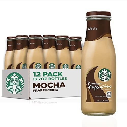 Starbucks Frappuccino Coffee Drink, Mocha, 13.7 fl oz Bottles ,12 Pack.