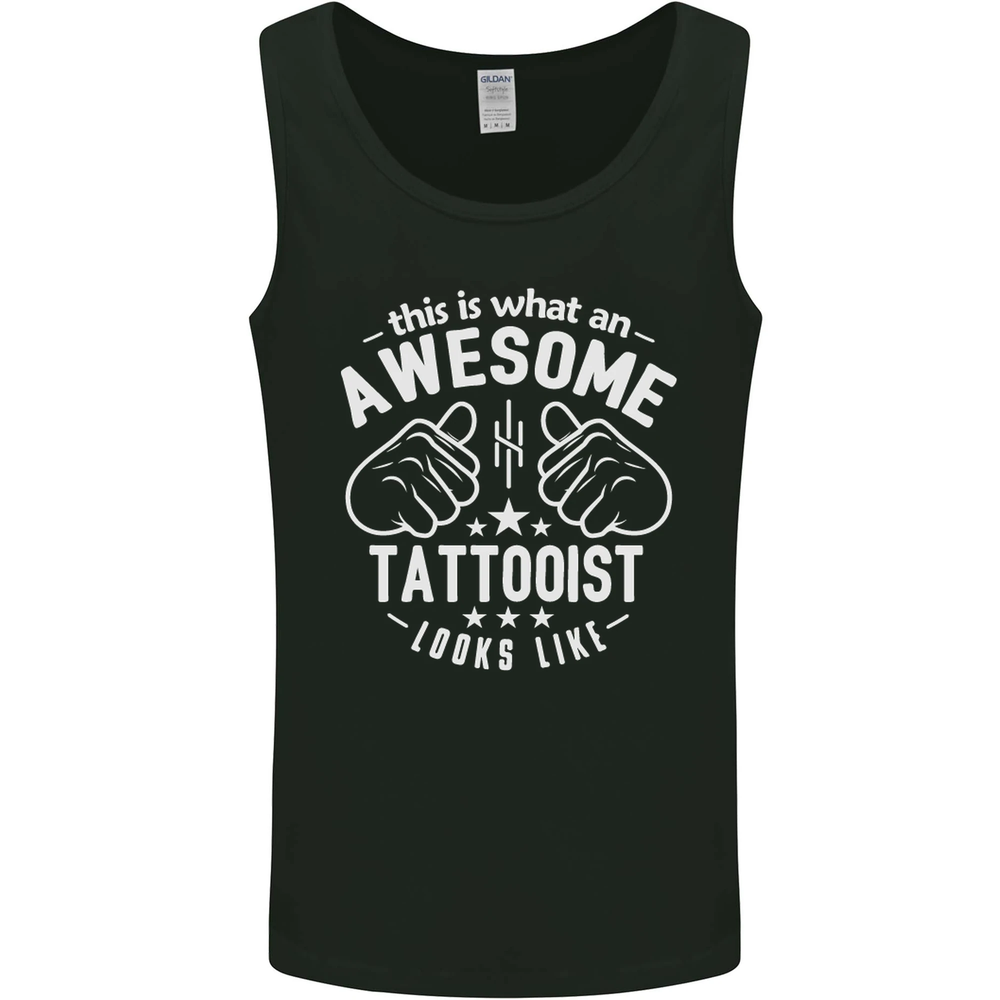 An Awesome Tattooist Looks Like Mens Vest Tank Top