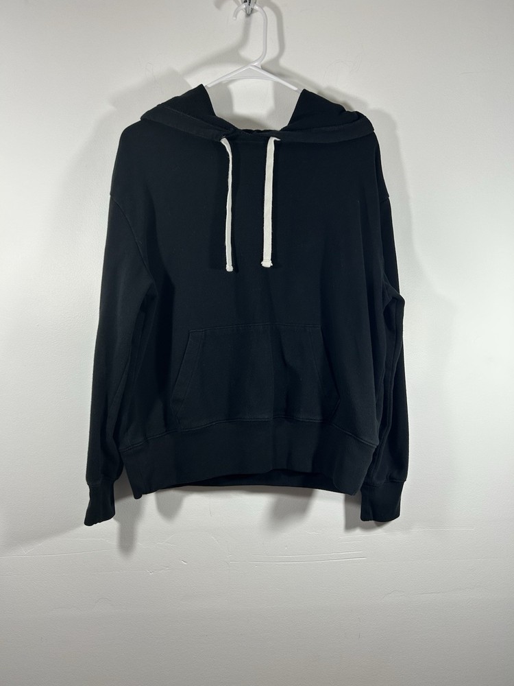 Gap Women’s Black Sweatshirt Long Sleeve Hoodie Size M Cotton Blend