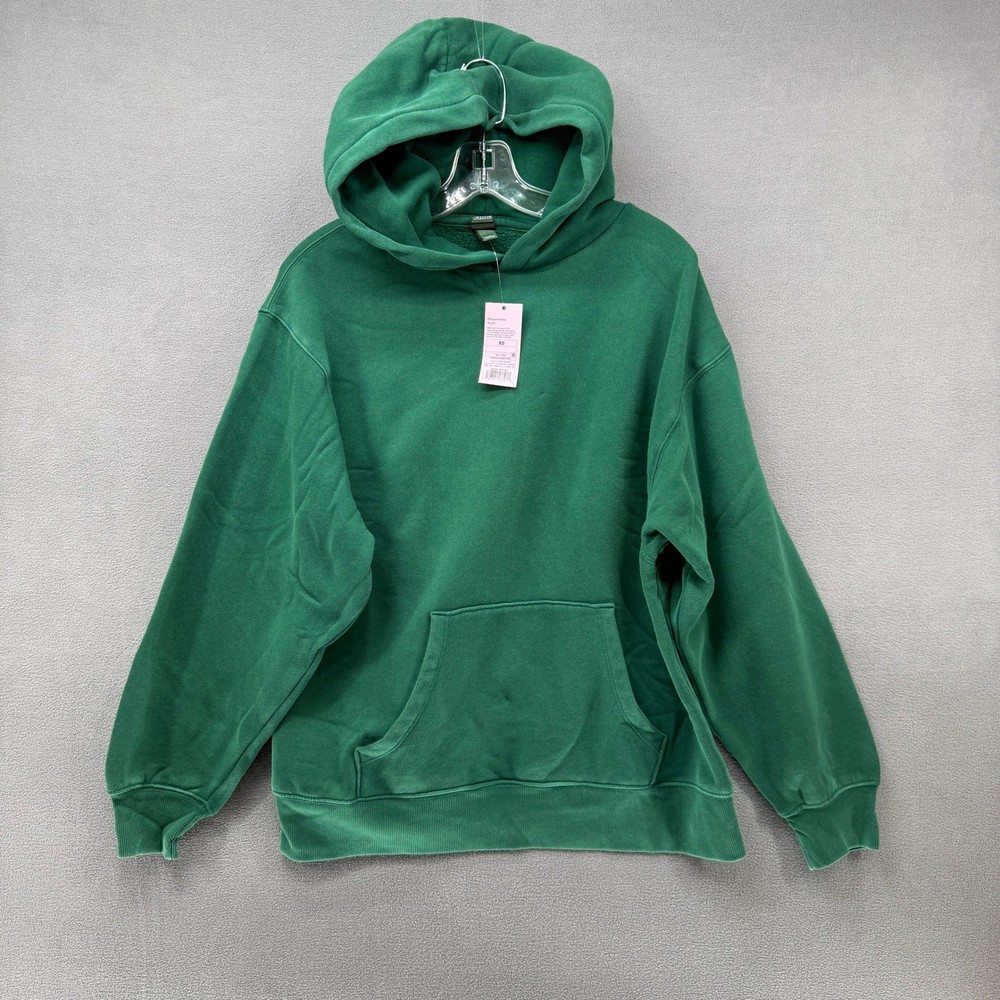 Wild Fable Womens Oversized Pullover Hoodie Green Morning Storm XS New 331118280