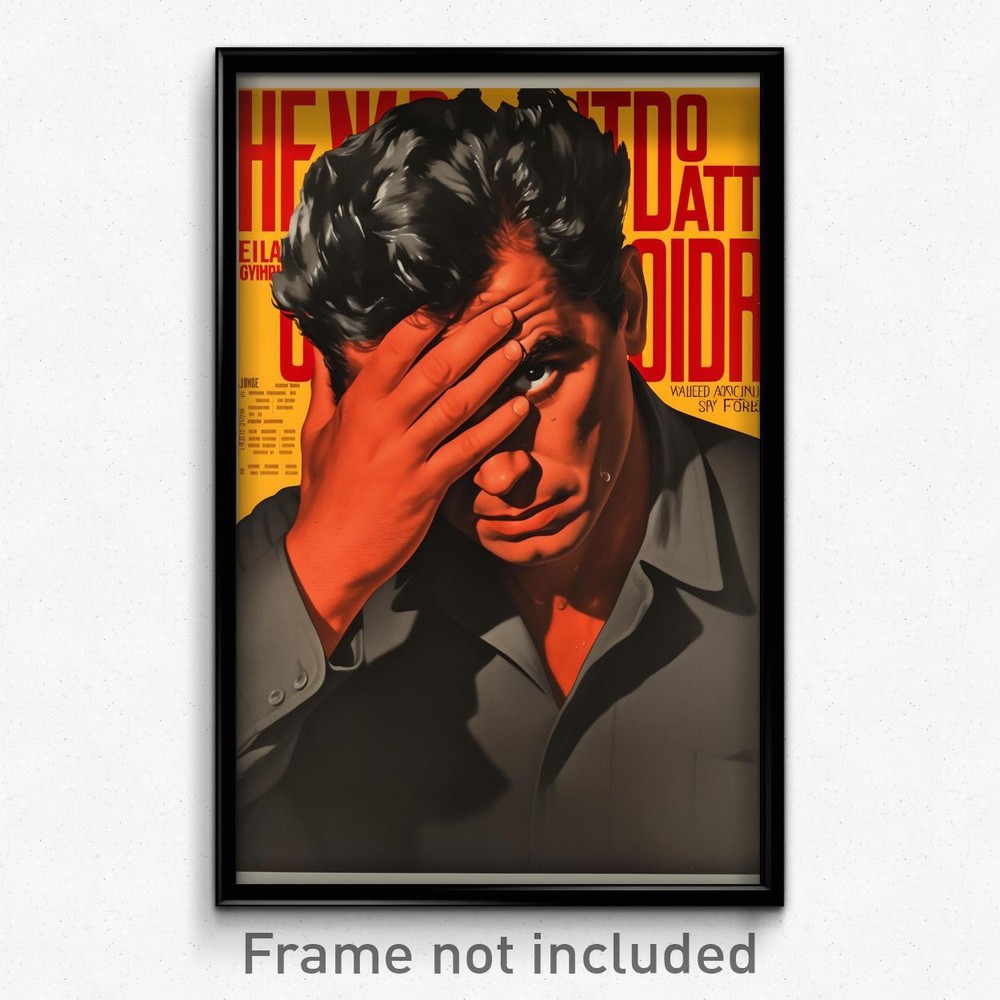 Vintage German Movie Poster - Man in Fury with Single Glove Art Print