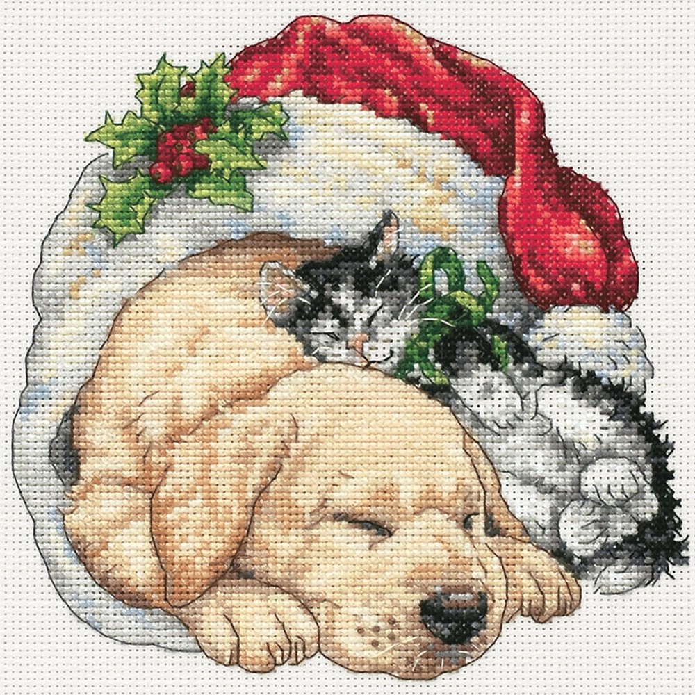 Dimensions 8826 Gold Collection Counted Cross Stitch Kit, Christmas Morning P...