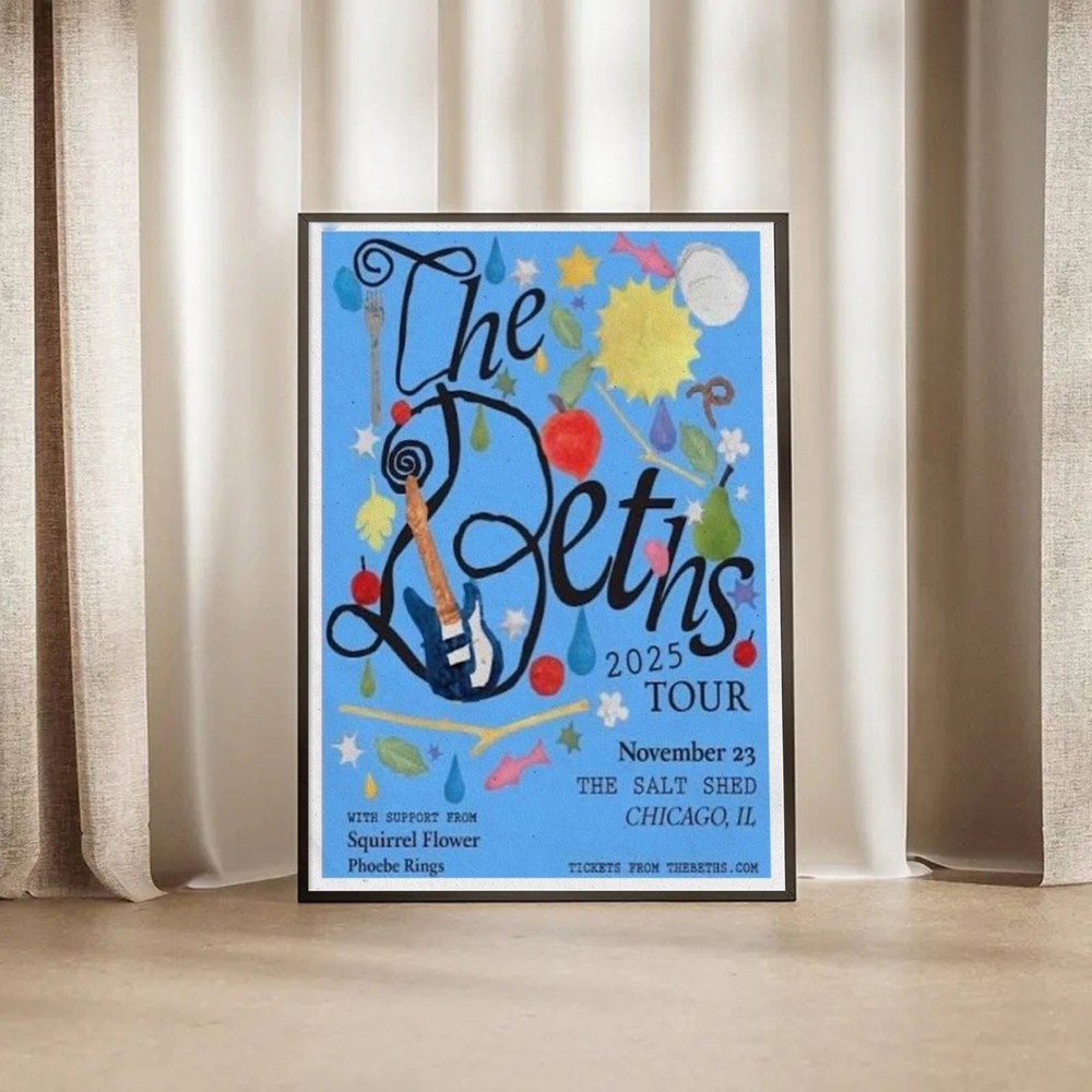 The Beths Chicago IL Nov 23 2025 Poster