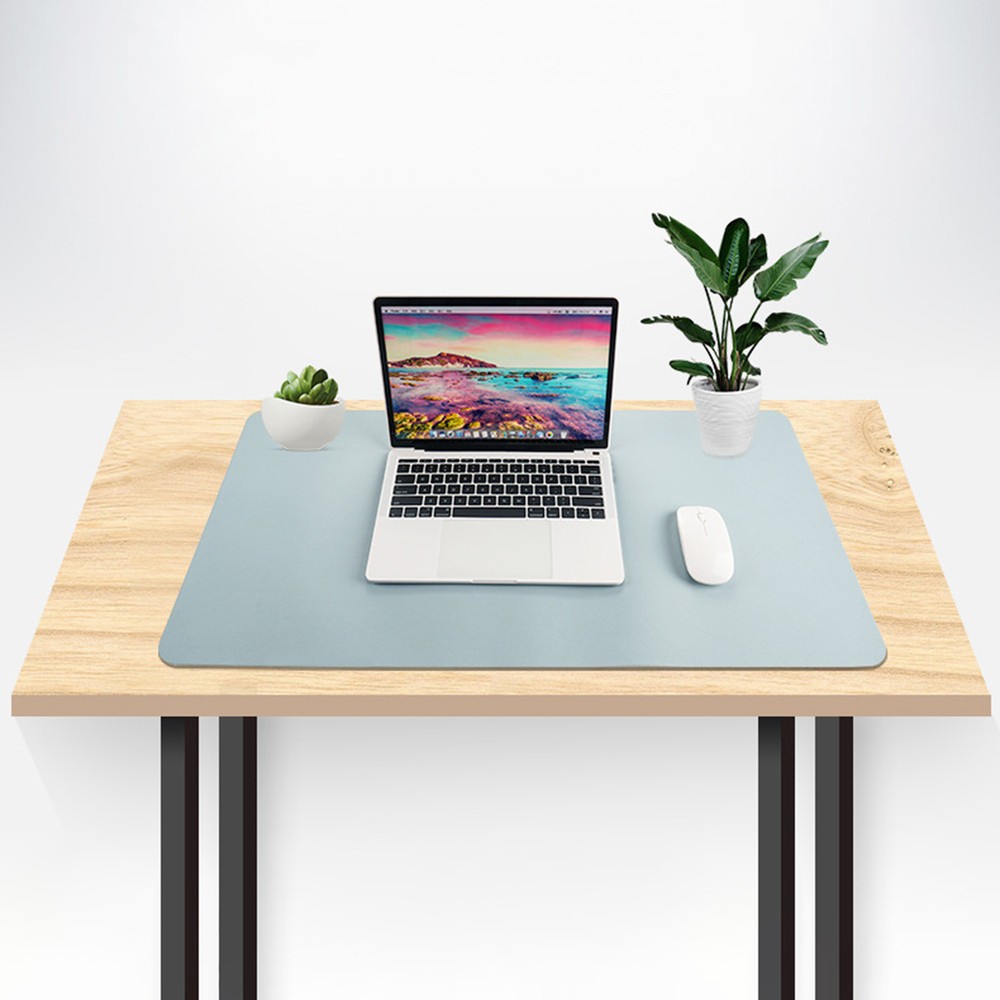 Desk Blotter Reversible Non-slip Faux Leather Desk Pad Protector Stain-resistant