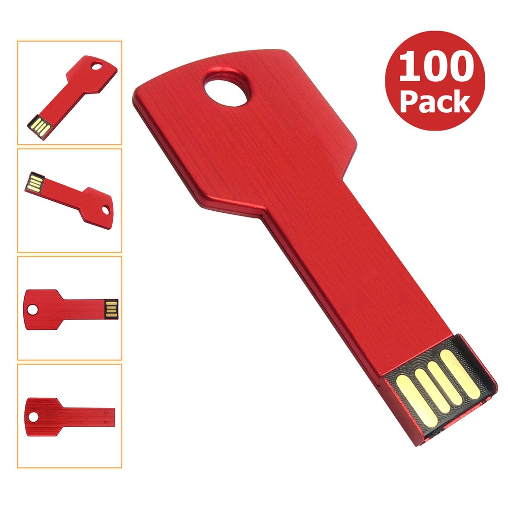 32GB USB Flash Drive 100pcs Bulk Wholesale Key Model Style Memory Stick-image