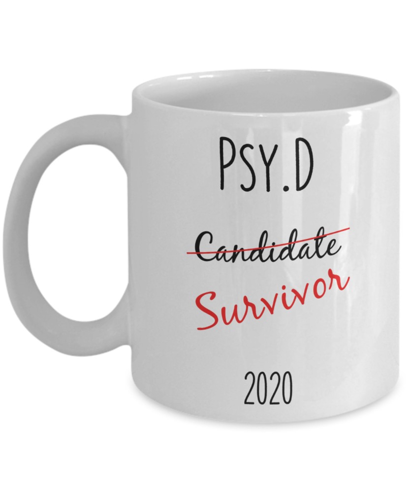 Taza de café personalizada Psyd regalo de graduación Psy D Dr Cup doctorado graduación