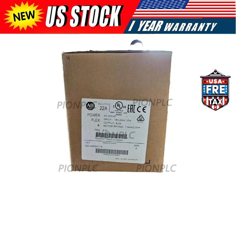 22A-A8P0N114 AB PowerFlex 4- 1.5 kW (2 HP) AC Drive Brand Box US Free Tax