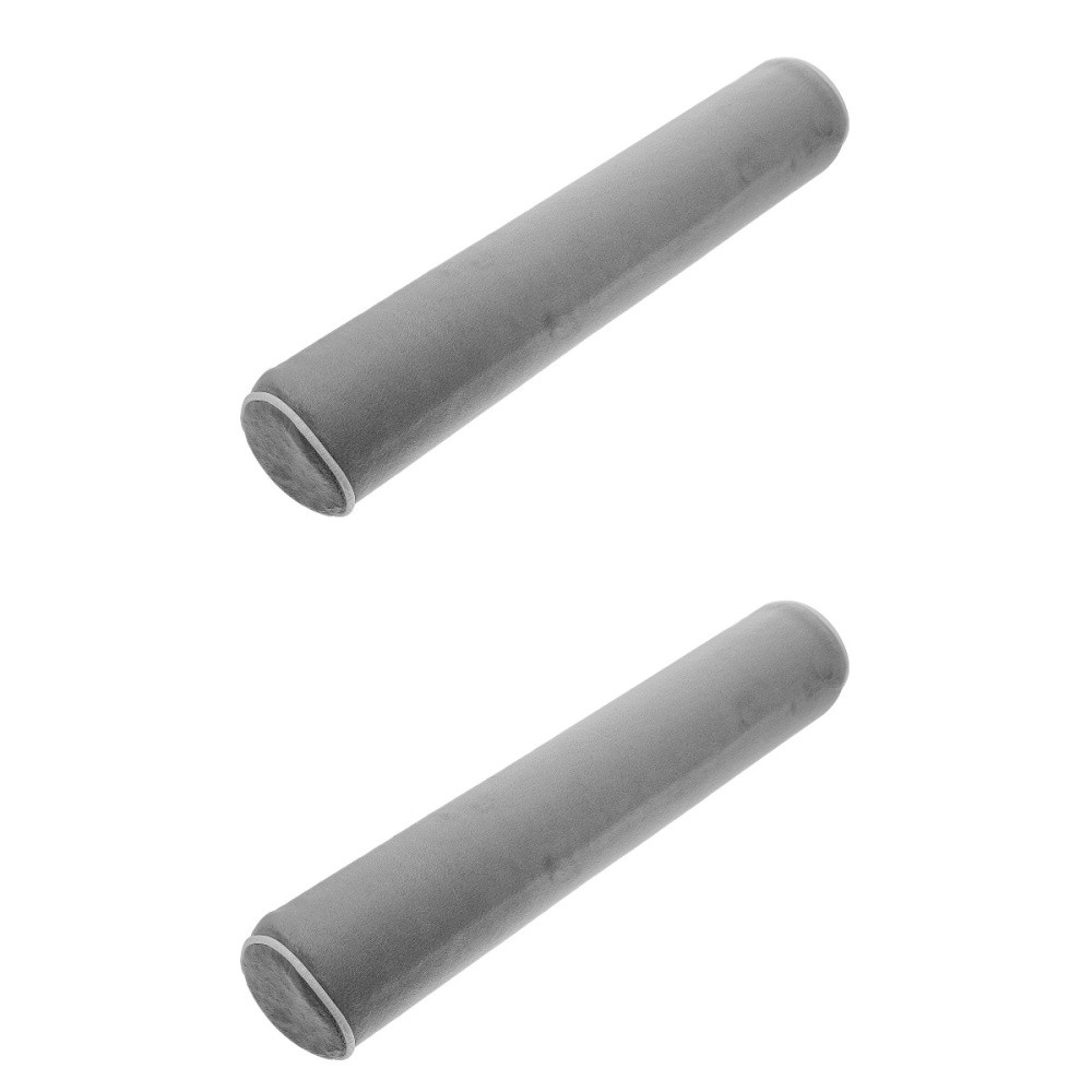 2 Count Round Cervical Neck Pillow Memory Foam Man Travel Bolster Sleeping