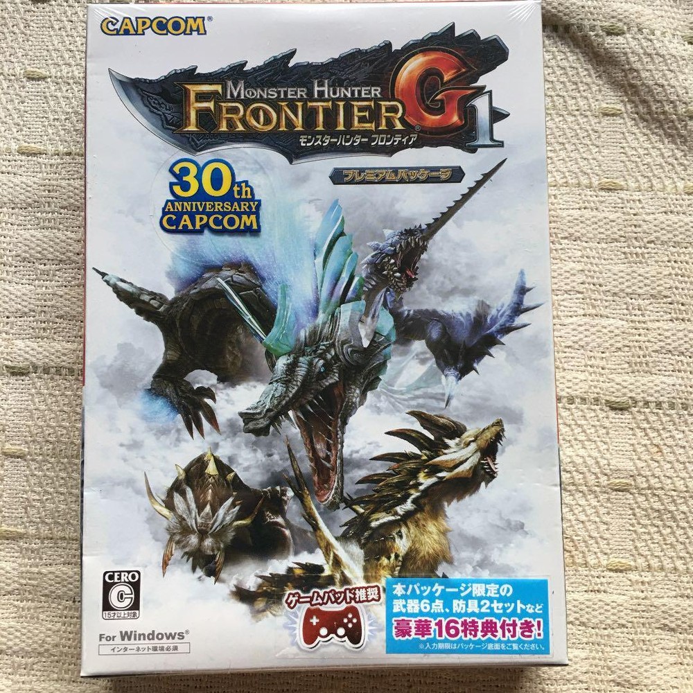 Monster Hunter Frontier G1 Premium Package Limited Edition F/S-411 from japan Ra