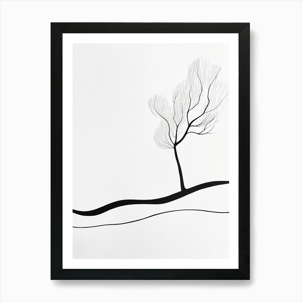 Lone Tree 10 Art Print Framed Wall Art Poster Canvas Print Picture