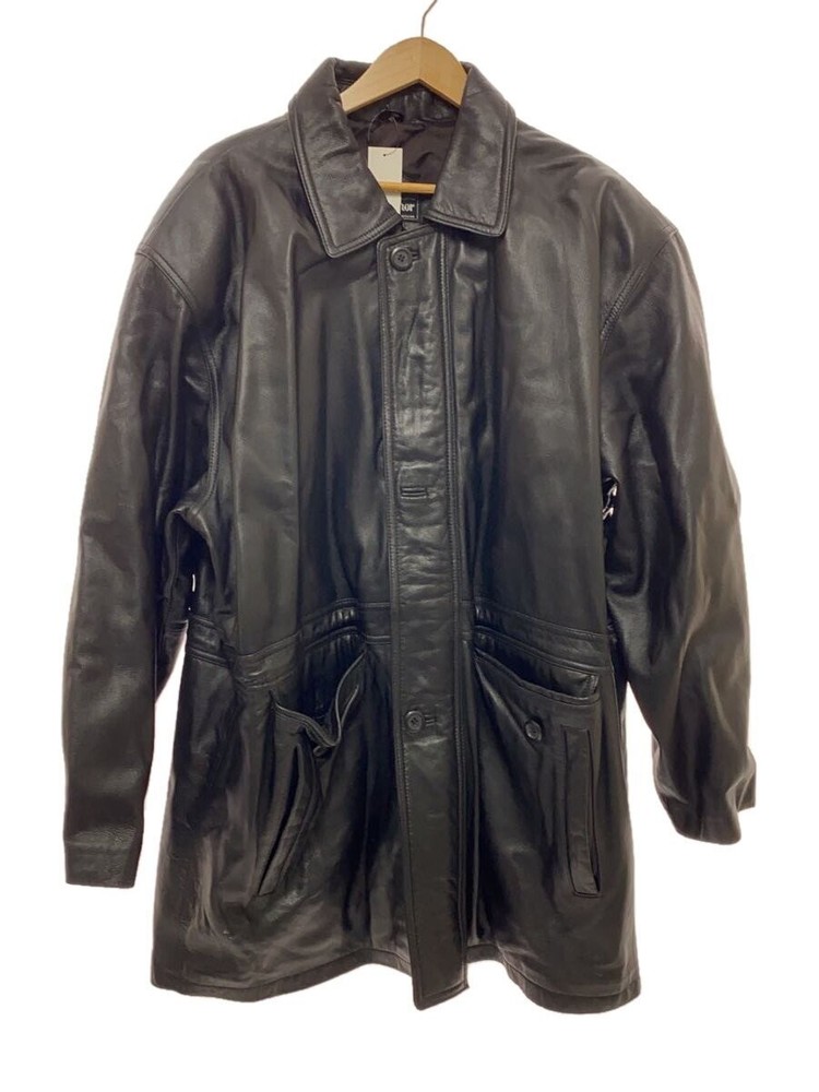 Wind  Leather Jacket Blouson/-/Sheep Leather/Blk/Plain 8922