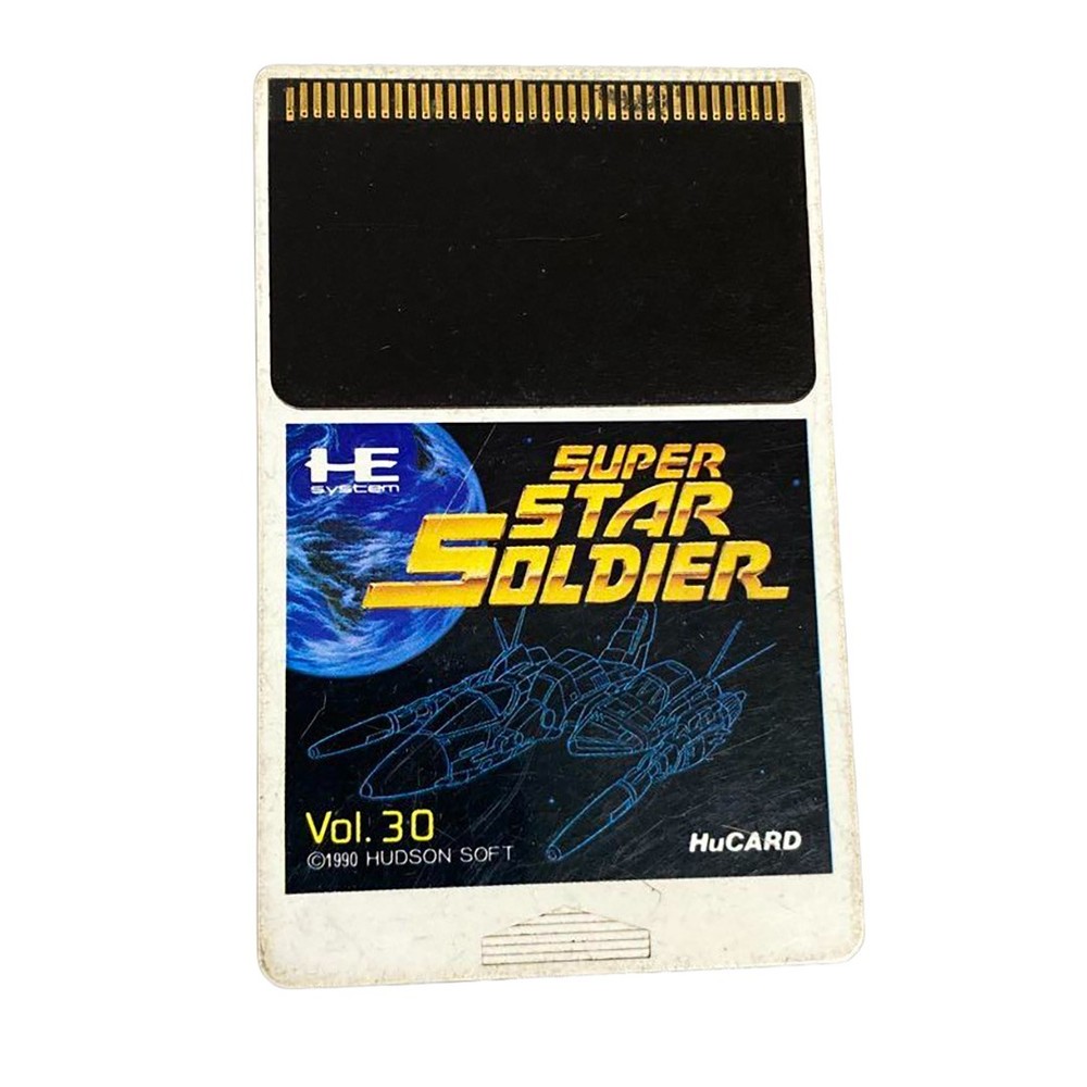 Super Star Soldier Hudson Soft HuCARD PC Engine TurboGrafx-16 Game Tested