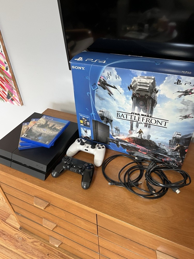 MINT PlayStation 4 With 2 Controllers And 3 Games - Original Box Included