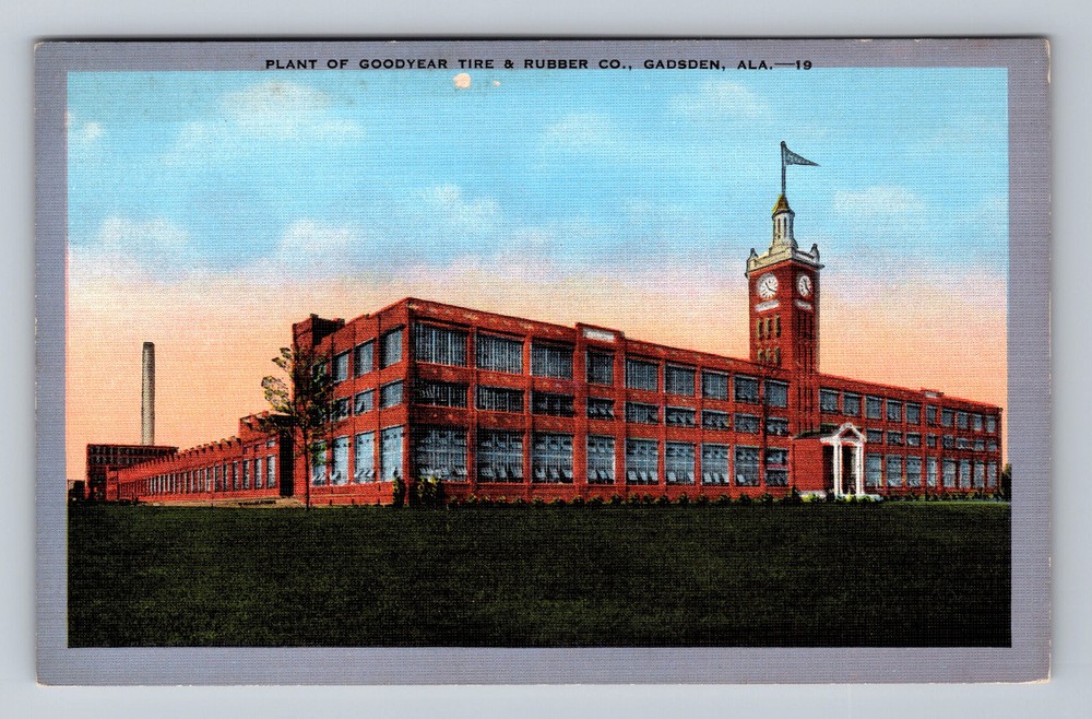 Gadsden AL- Alabama Plant Of Goodyear Tire And Rubber Company Vintage Postcard