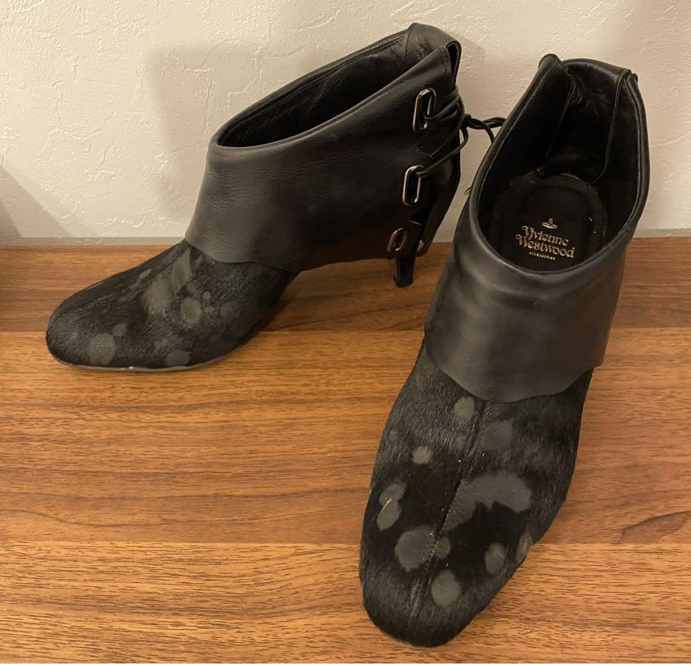 Vivienne Westwood Women 6.0US Short Boots Booty Pump Women Designer Shoes Limite