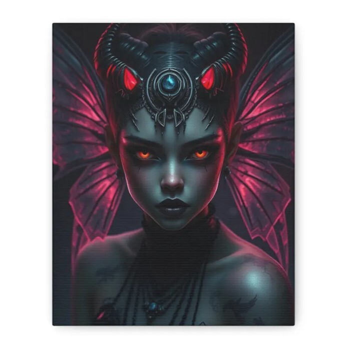 Obsidian Witch Fantasy Wall Art for Home Decor Lovers