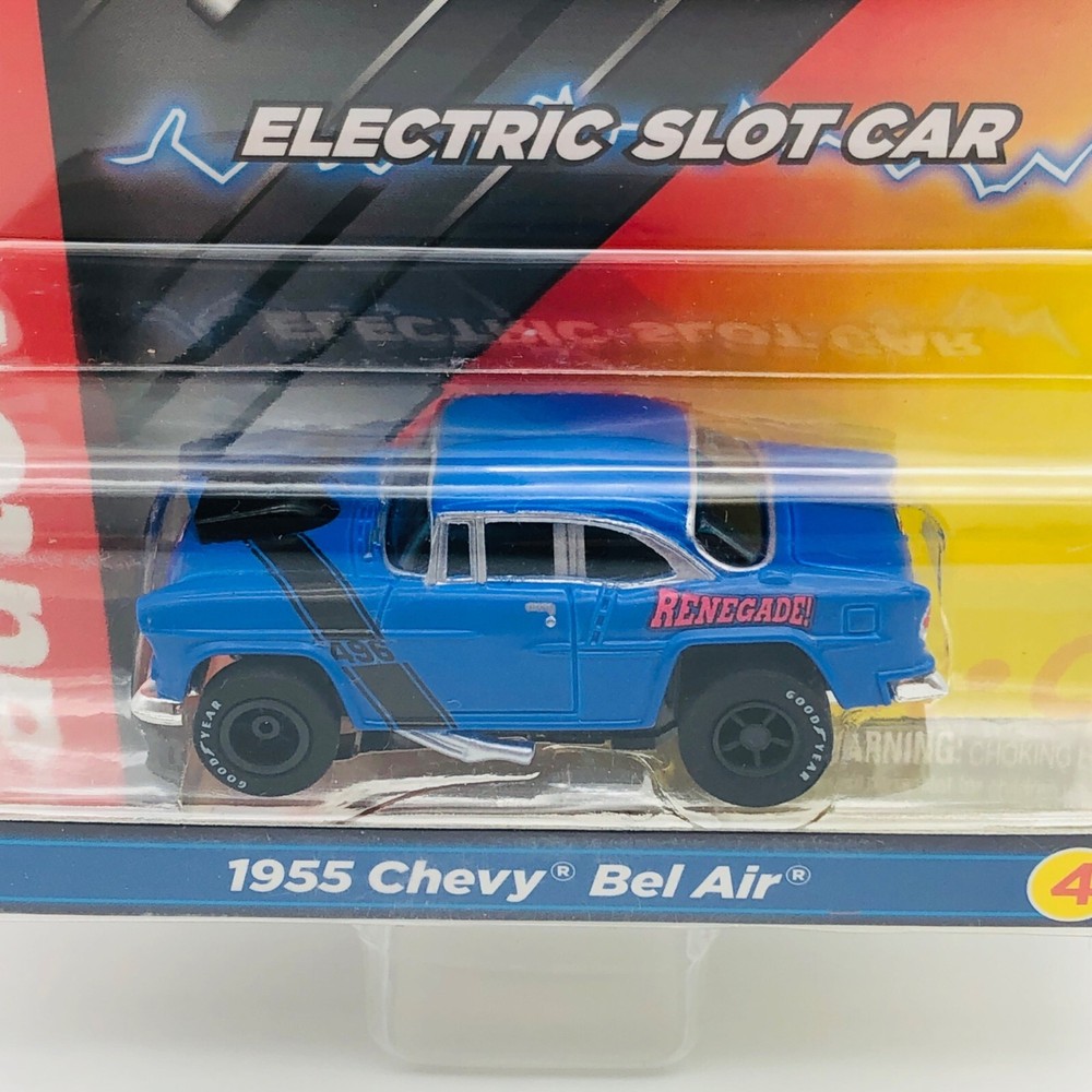 New Auto World X-Traction Ultra-G Blue 1955 Chevy Bel Air HO Slot Car