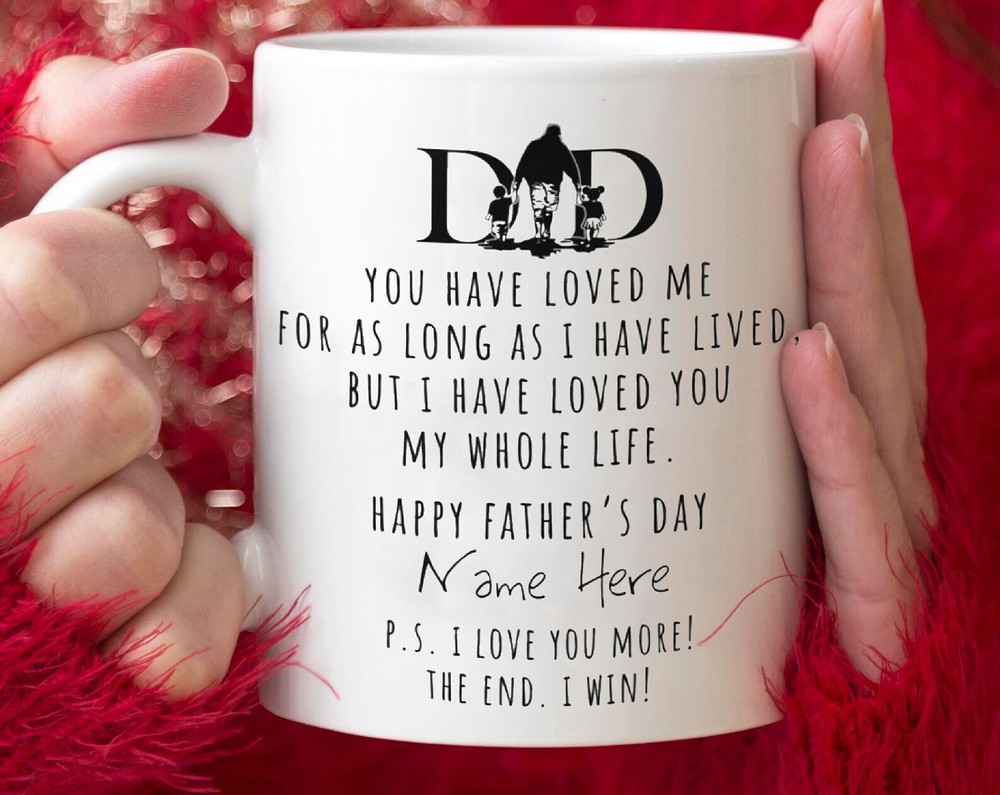 To My Dad Mug Father's Day Mug Personalized Mug Coffee Mug For Dad Inspirational