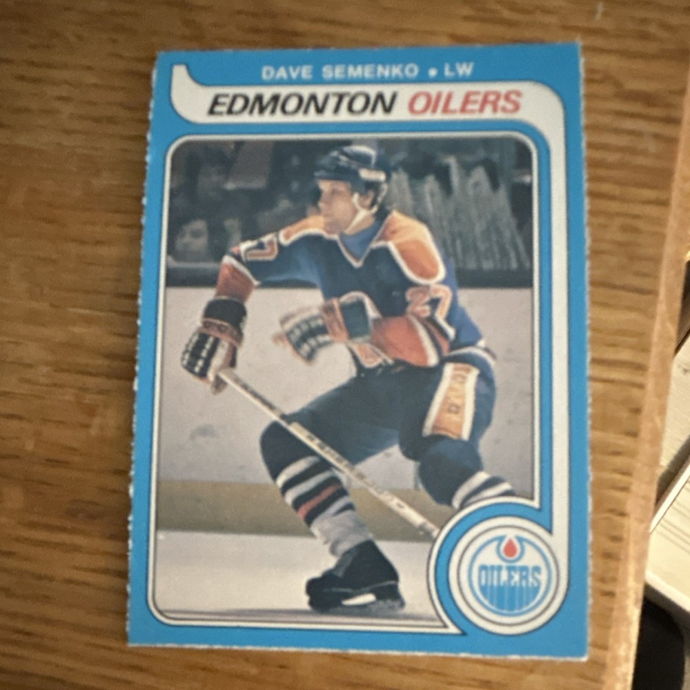 O-Pee-Chee 1979-80 Dave Semenko #371 Edmonton Oilers NHL Hockey Card