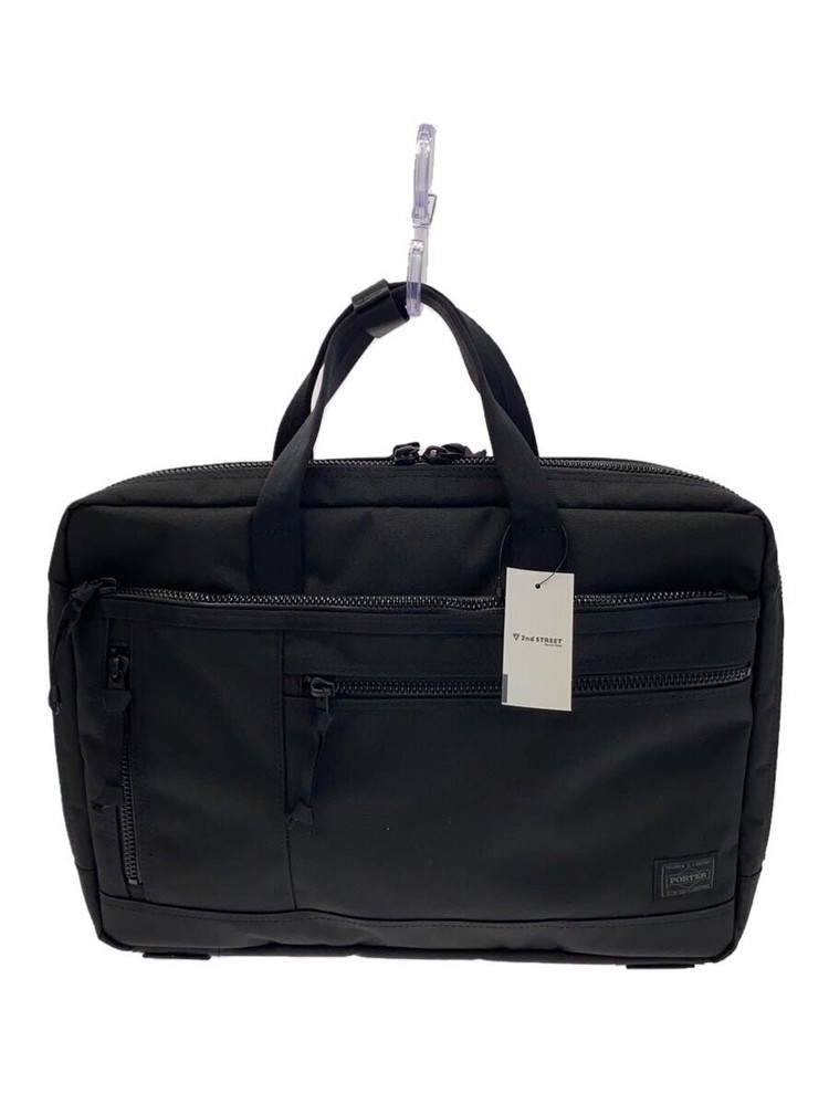 Porter Interactive 2Way Briefcase Black 36x28x4.5cm Plain Fabric