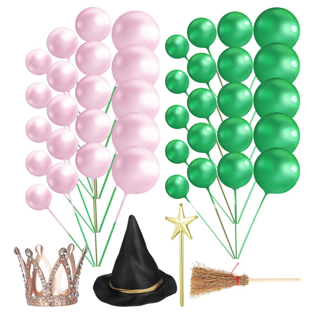 44-Piece Wicked Witch Cupcake Topper Set for Halloween Party Decor