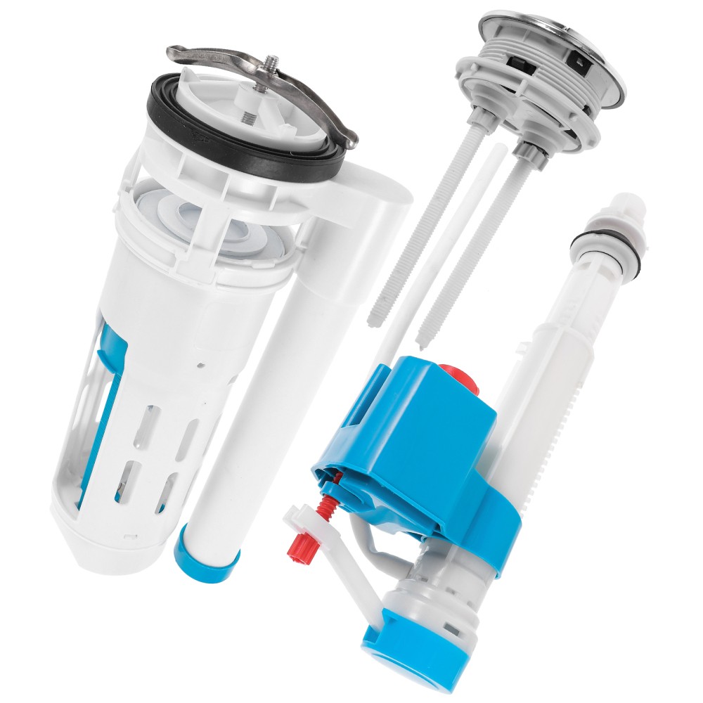 Toilet Tank Fill Valve Replacement Parts with Push Button