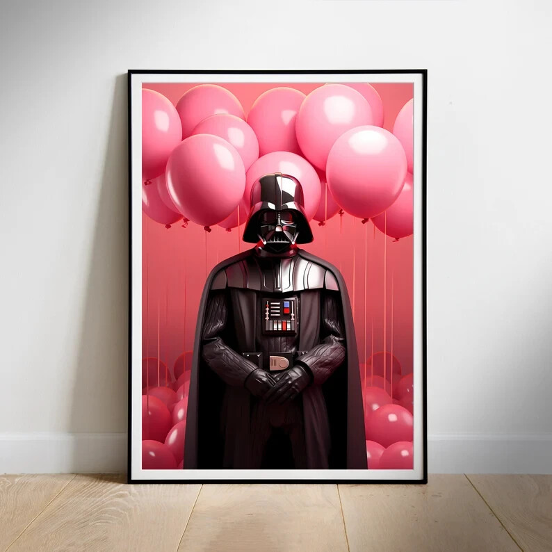 Star Wars Darth Vader Fan Art Printable Wall Decor Poster