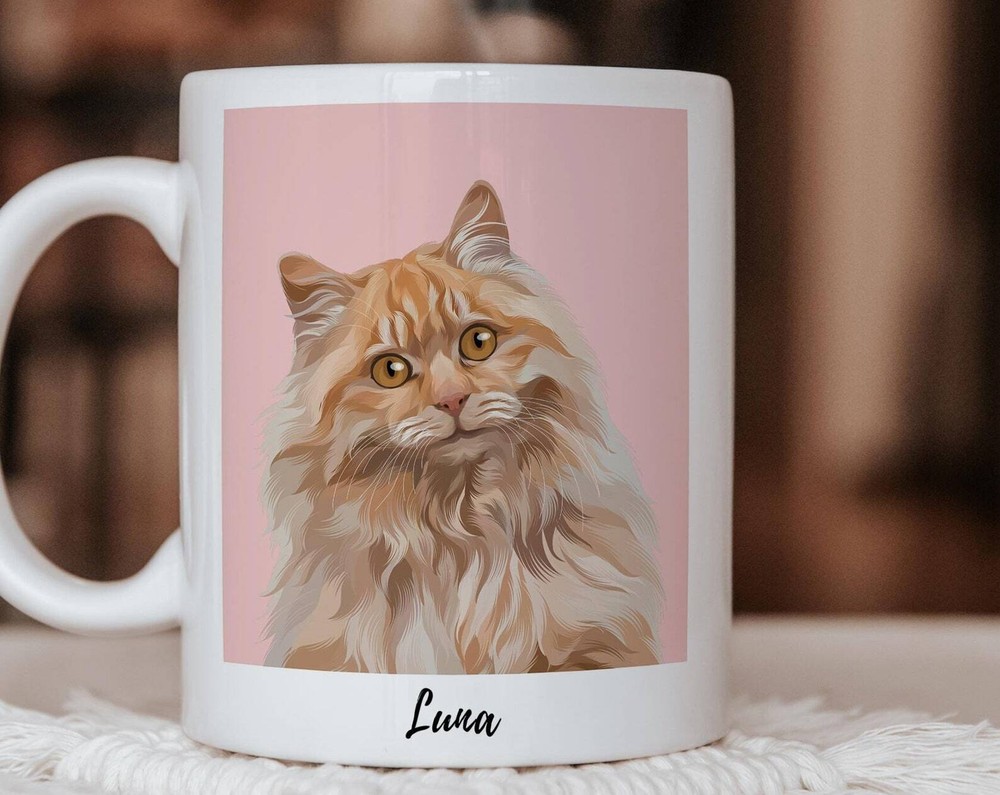 Custom Cat Coffee Mug Personalized Crazy Cat Lady Loss Of Cat Sympathy Gift Cat