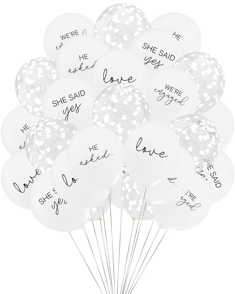 51Pcs Engagement Party Balloons He AskedShe Said Yes We're Engaged Balloons L...
