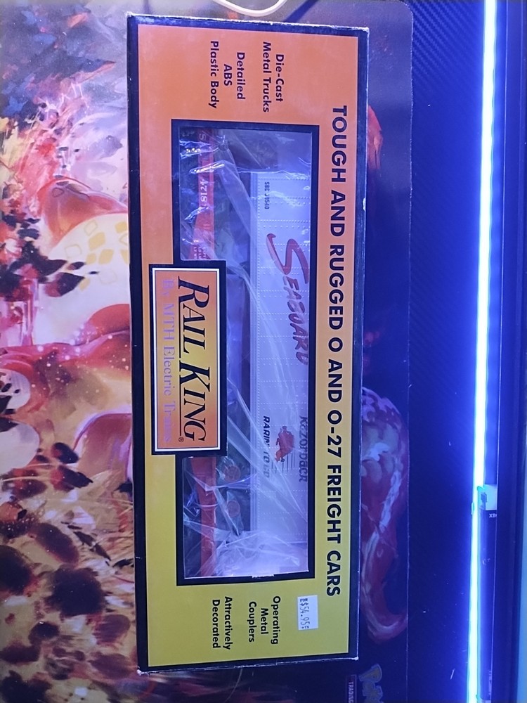 Rail King Seaboard Flat Car With Trailer 30-76491