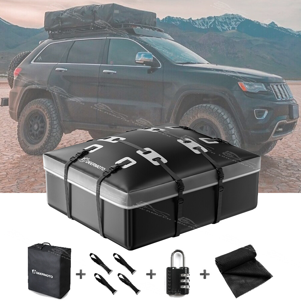 15 Cubic For Jeep Grand Cherokee Roof Top Bag Cargo Luggage Carrier Waterproof