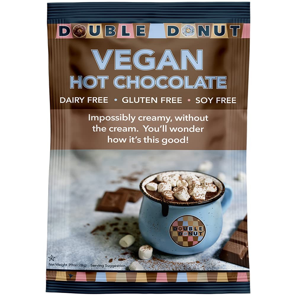 Dairy-Free Double Donut Vegan Hot Chocolate Mix Instant Non-Dairy-image