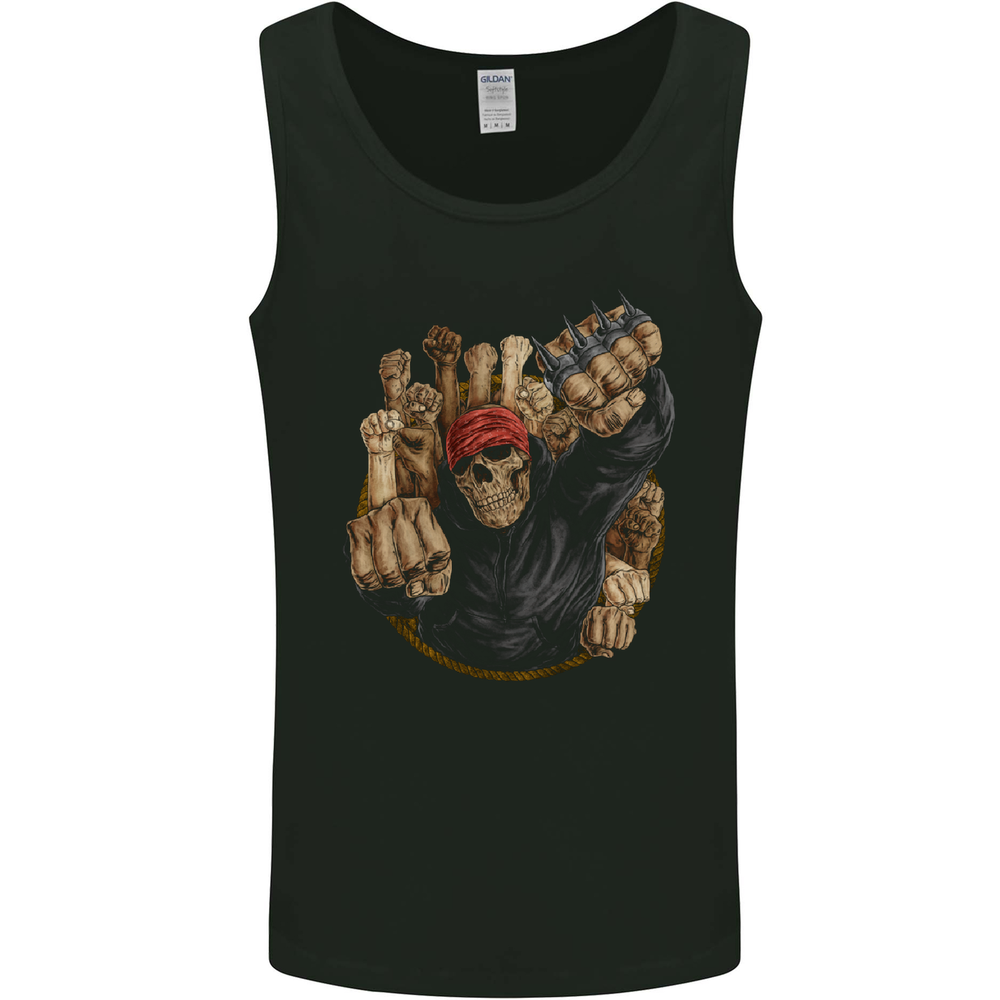 Fighting Spirit Revolution Anarchy Protest Mens Vest Tank Top