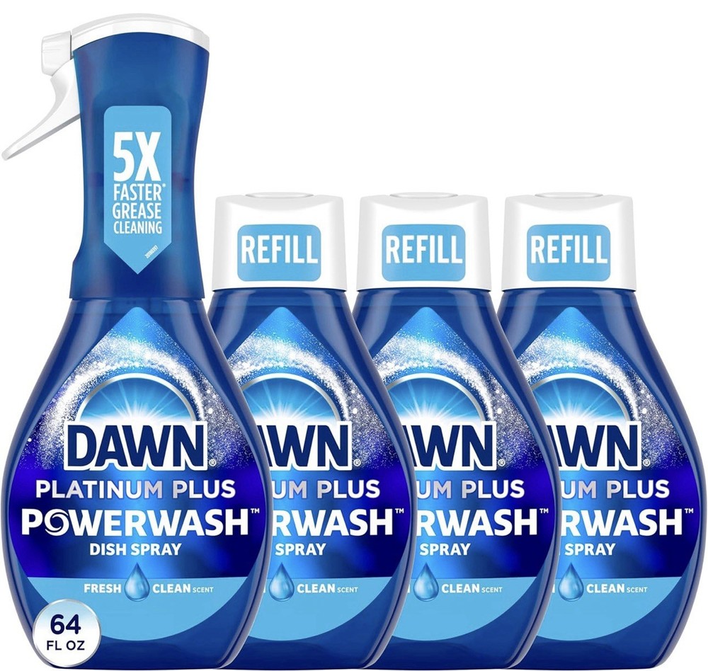 Dawn Platinum Powerwash Dish Spray Fresh Scent Bundle 4 Pack