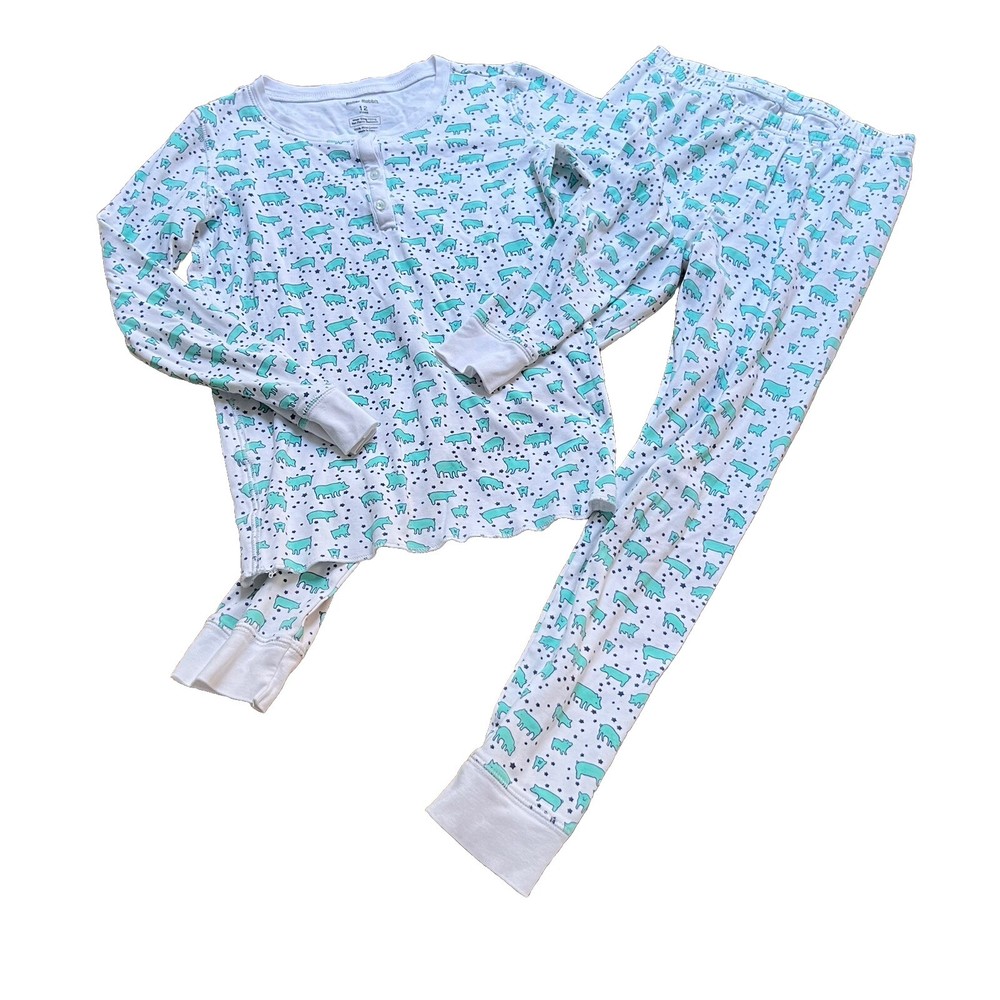 Roller Rabbit Kids’ Pima Cotton Pajama Set 12 Years Starry Pigs