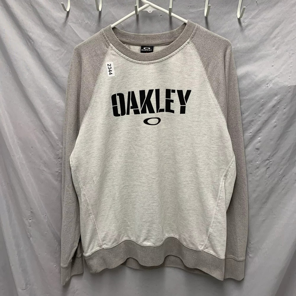 Oakley Shirt Adult Large Beige Long Sleeve Graphic Print Pullover Men’s