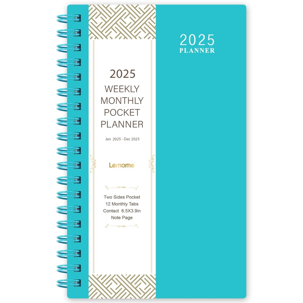 2025 Pocket Calendar/Planner - Weekly & Monthly Pocket Planner for Purse, Jan...