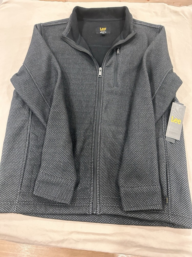 NWT Lee Sherpa-Lined Gray Zippered Sweatshirt