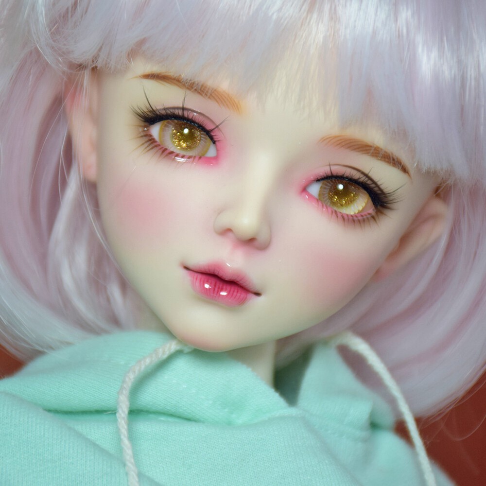 1/3 BJD Doll Complete Set with Faceup, Hair, Eyes, Outfit & Shoes-image
