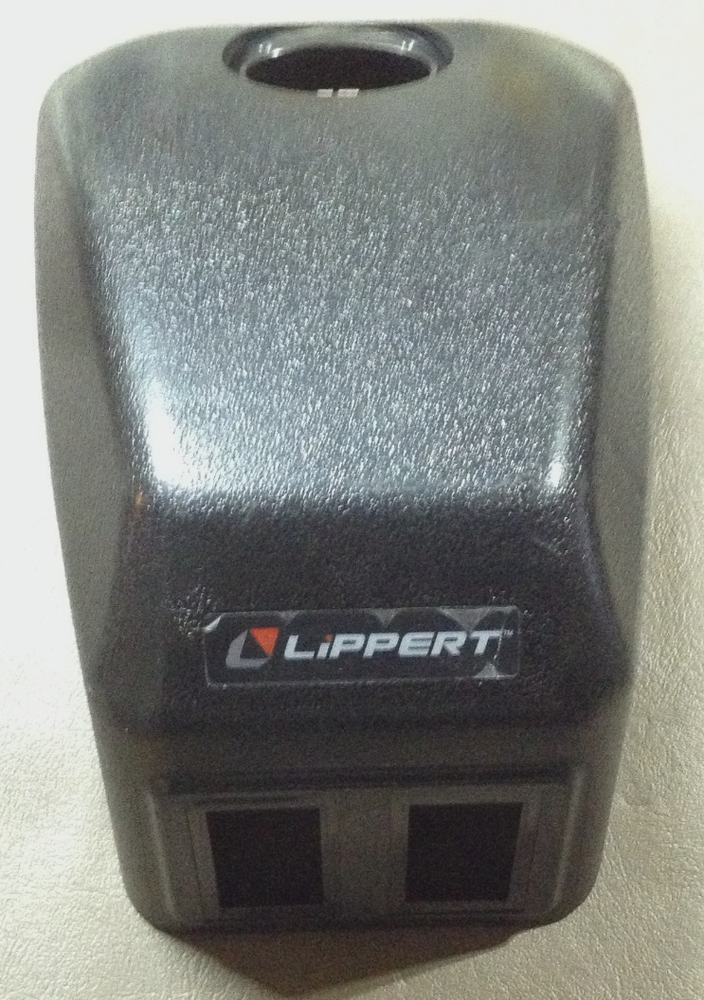 LIPPERT LCI 1817941 POWER TONGUE JACK TOP COVER IN BLACK RV CAMPER TRAILER