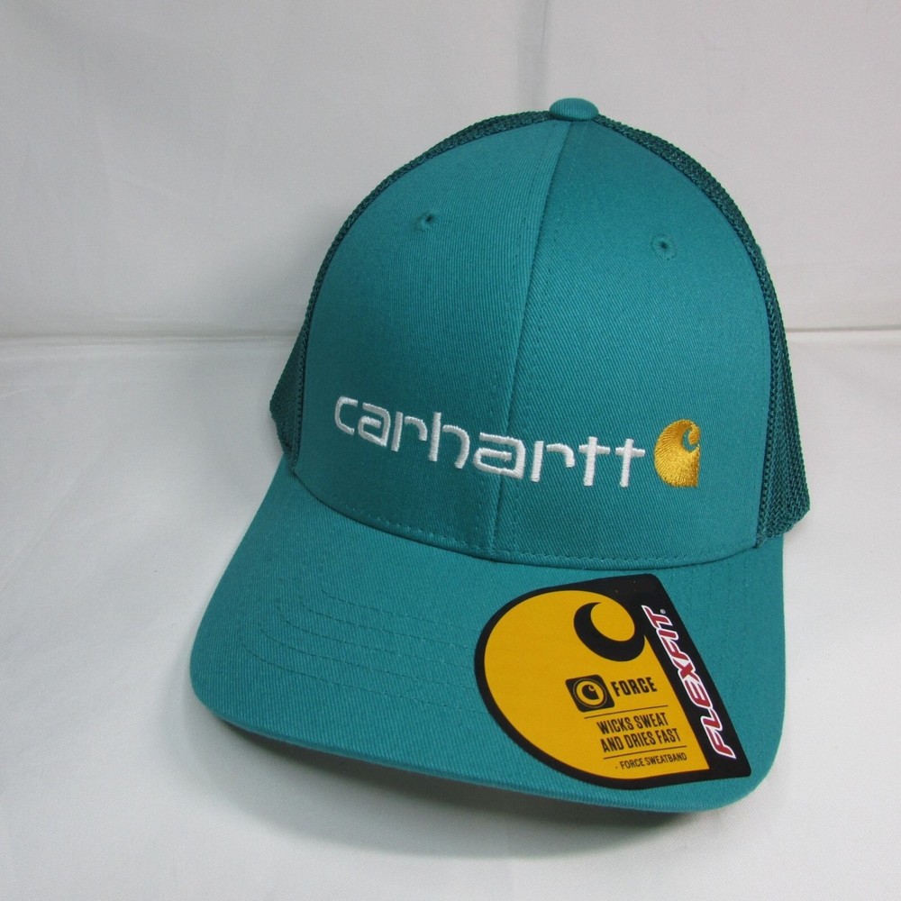 Carhartt Men's L/XL Rugged Flex Fitted Canvas Mesh Back Logo Cap Hat - Dragonfly