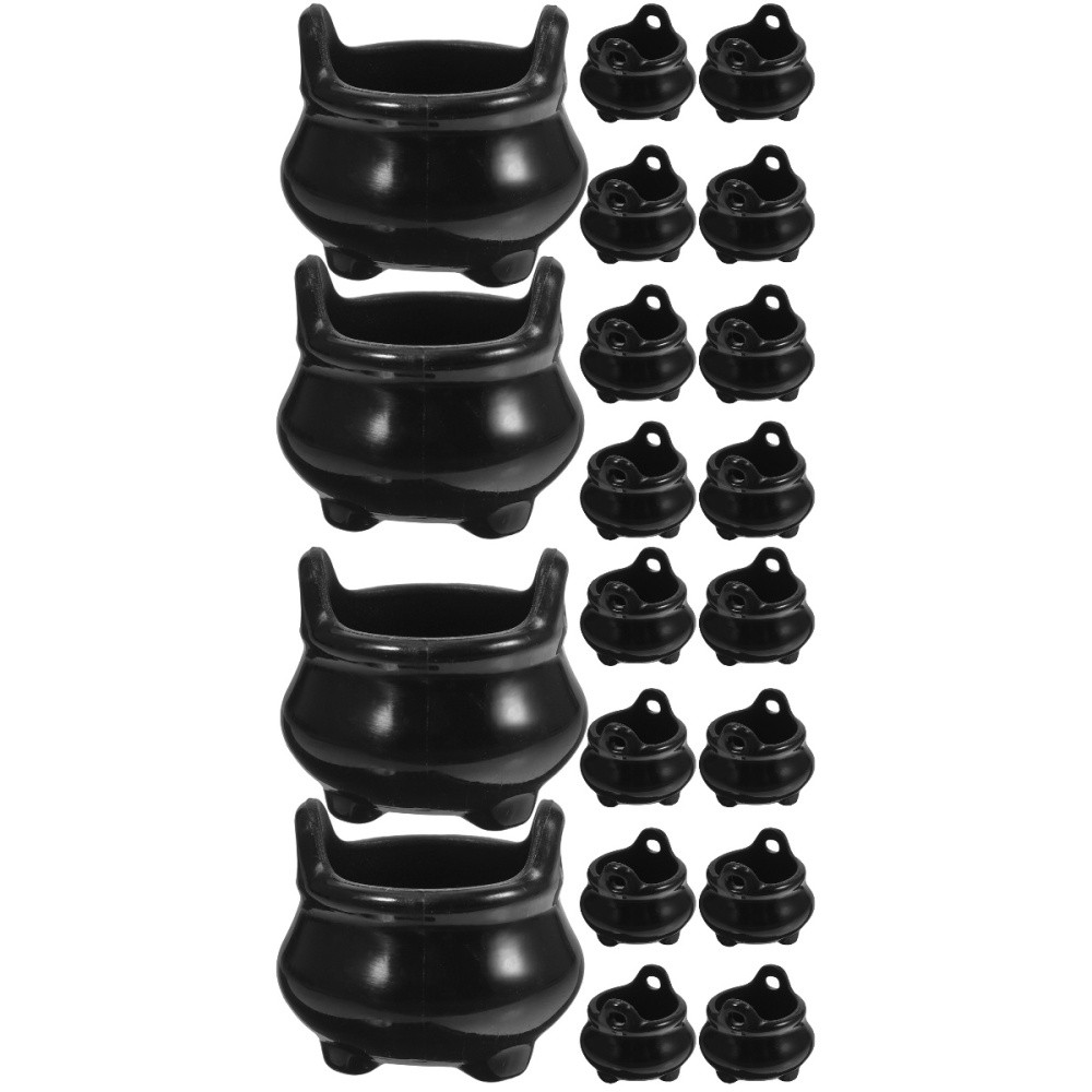 20 Mini Witch Cauldrons for Halloween Decor and Crafts