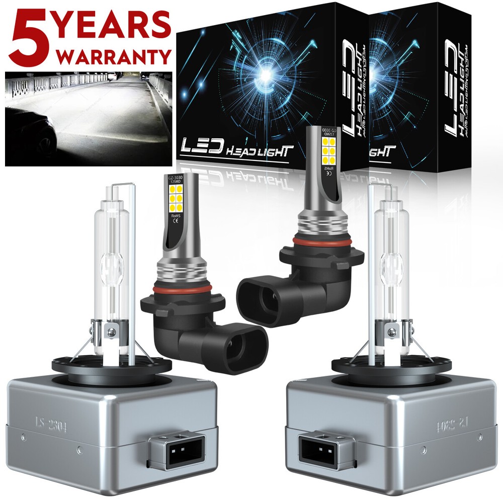 Xenon D1S HID Headlight & Fog Light For 07-10 BMW E92 E93 328i 335i M3 Coupe 4X